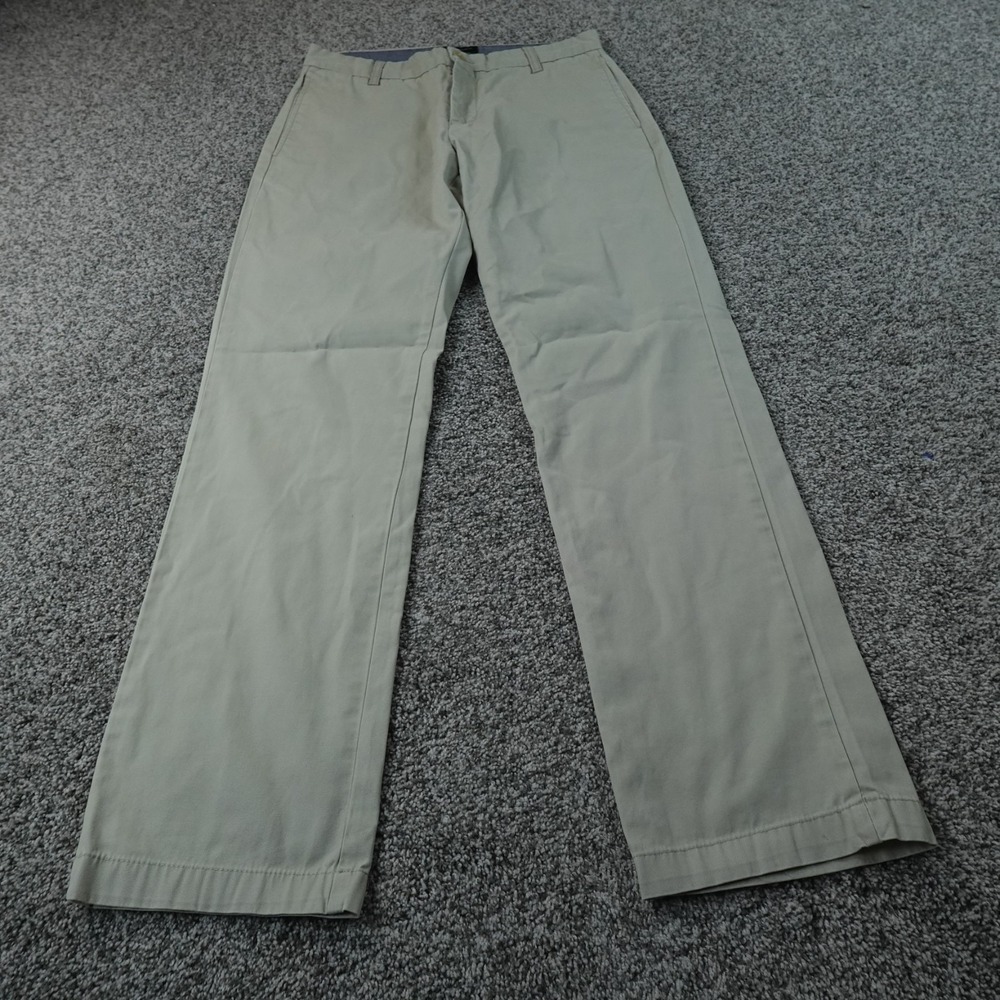 Banana Republic Pants Mens 31X32 Beige Gavin Chino Trouser Flat Front Straight